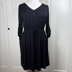 Torrid Black Long Sleeve Dress